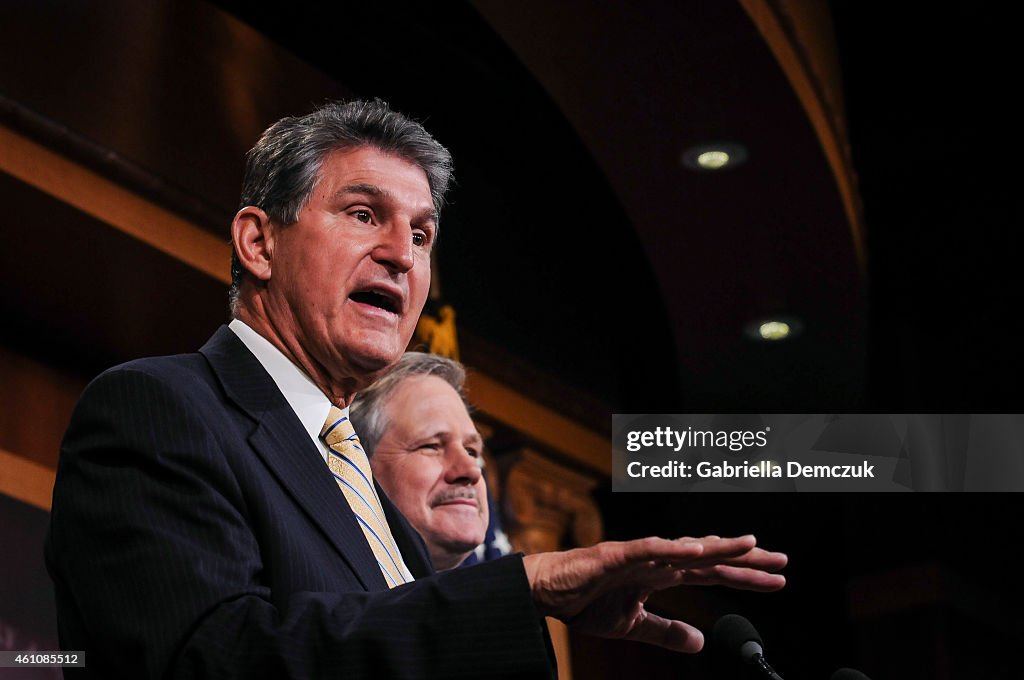Sens. Hoeven And Manchin Hold News Conference To Discuss Their Keystone Pipeline Legislation