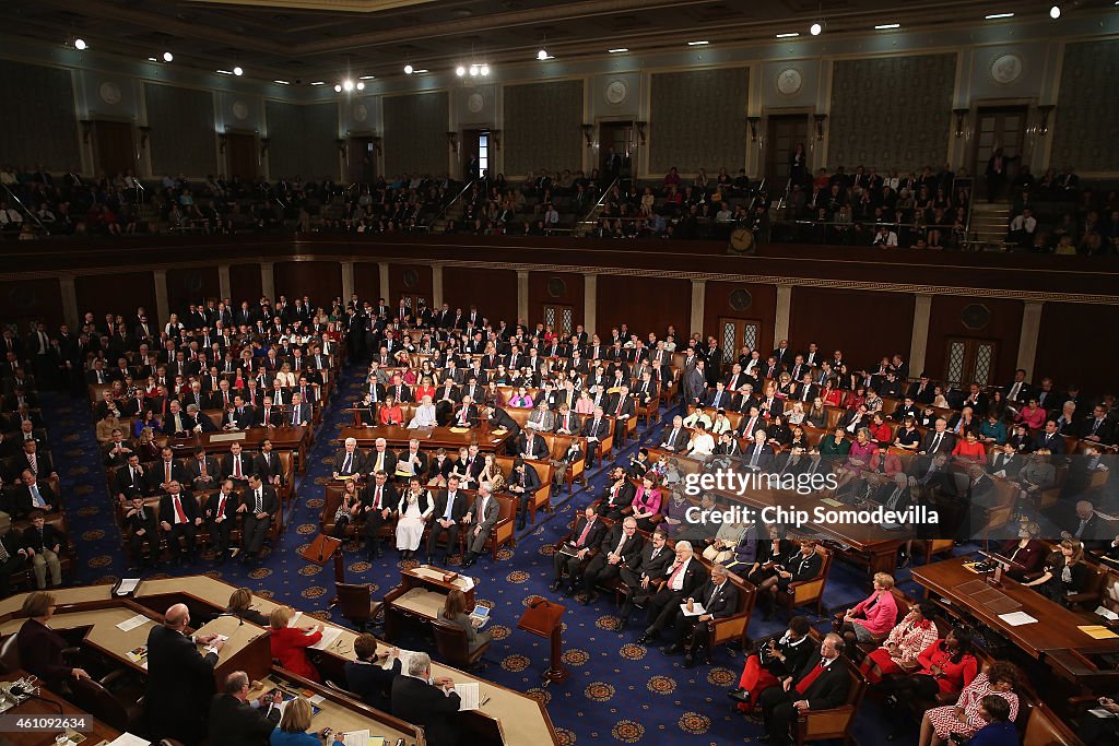 Lawmakers Convene For Opening Of The 114th Congress