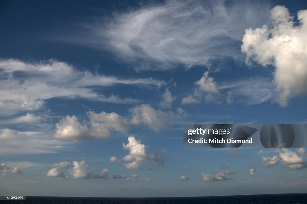 Clouds over ocean