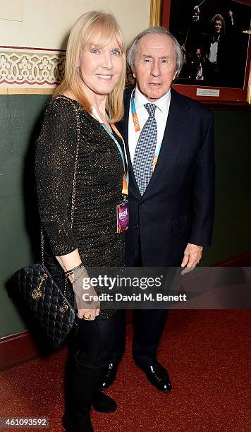 Helen Stewart and Jackie Stewart attend the VIP performance of "Kooza" by Cirque Du Soleil at Royal Albert Hall on January 6, 2015 in London, England.