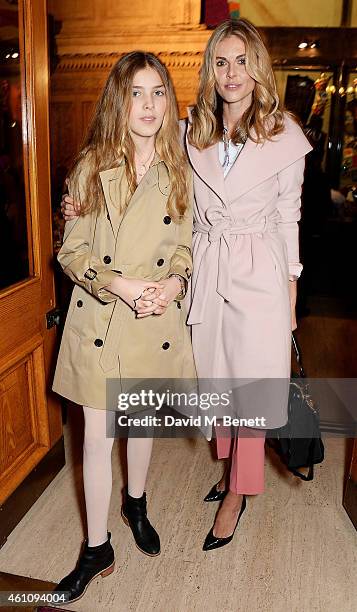 Donna Air and Freya Air Aspinall attends the VIP performance of "Kooza" by Cirque Du Soleil at Royal Albert Hall on January 6, 2015 in London,...