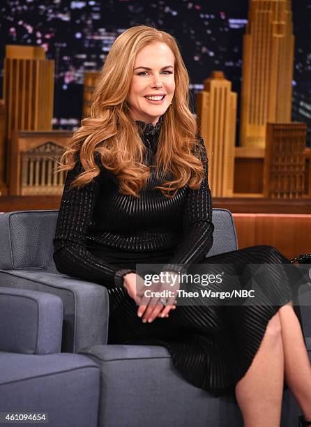 Nicole Kidman Visits "The Tonight Show Starring Jimmy Fallon" at Rockefeller Center on January 6, 2015 in New York City.