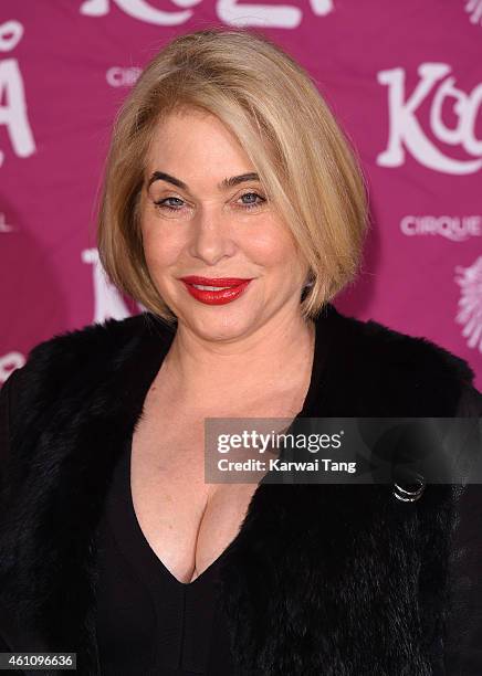 Brix Smith Start attends the VIP performance of "Kooza" by Cirque Du Soleil at Royal Albert Hall on January 6, 2015 in London, England.