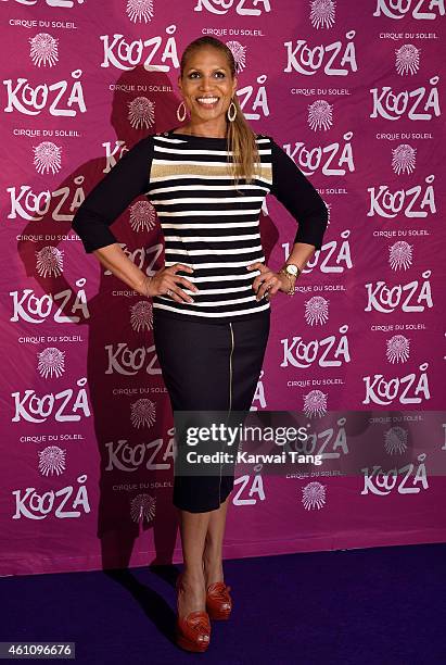 Denise Pearson attends the VIP performance of "Kooza" by Cirque Du Soleil at Royal Albert Hall on January 6, 2015 in London, England.