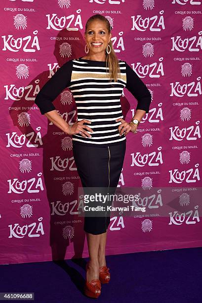Denise Pearson attends the VIP performance of "Kooza" by Cirque Du Soleil at Royal Albert Hall on January 6, 2015 in London, England.