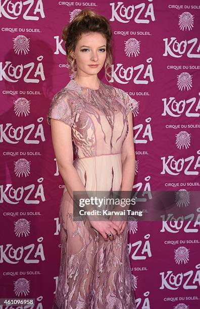 Dakota Blue Richards attends the VIP performance of "Kooza" by Cirque Du Soleil at Royal Albert Hall on January 6, 2015 in London, England.