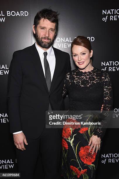 Bart Freundlich and Julianne Moore attend the 2014 National Board of Review Gala at Cipriani 42nd Street on January 6, 2015 in New York City.