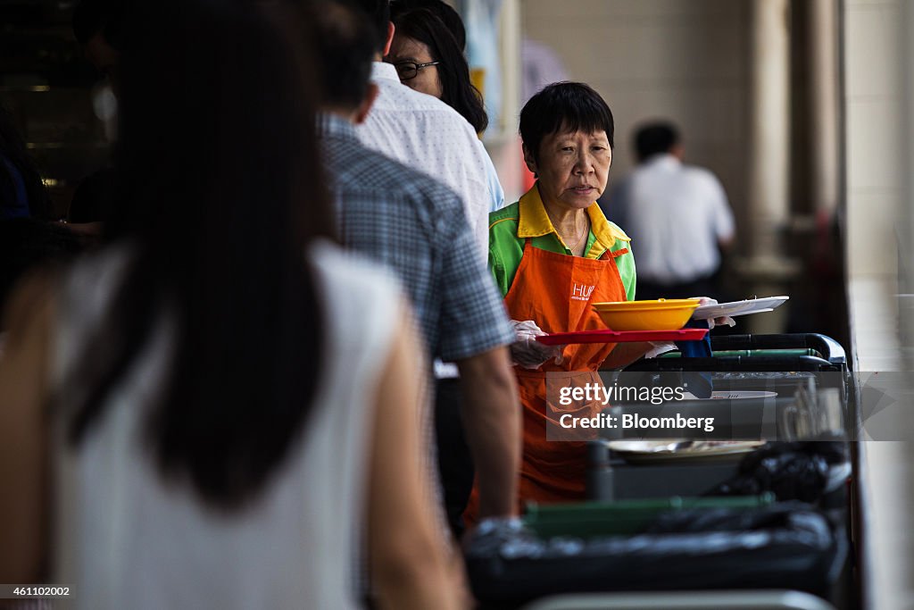 Images Of The Aging Population As Singapore Recruits Older Workers To Stay