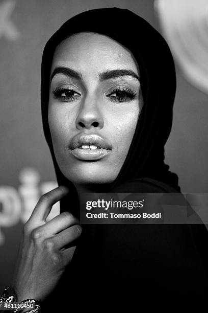 Model AzMarie Livingston attends the red carpet premiere of "Empire" held at ArcLight Cinemas Cinerama Dome on January 6, 2015 in Hollywood,...