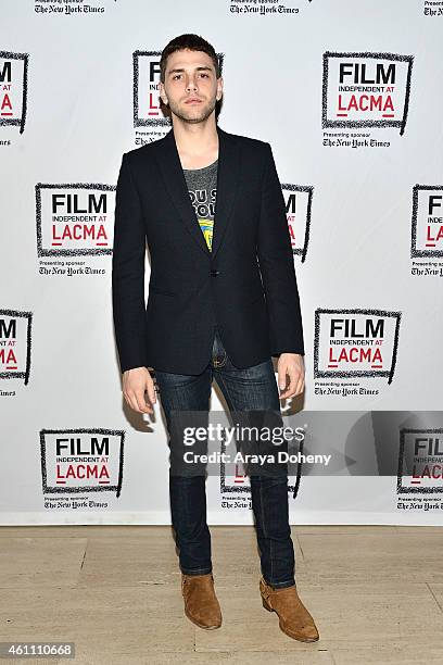 Xavier Dolan attends the Film Independent at LACMA screening and Q&A of "Mommy" at Bing Theatre At LACMA on January 6, 2015 in Los Angeles,...