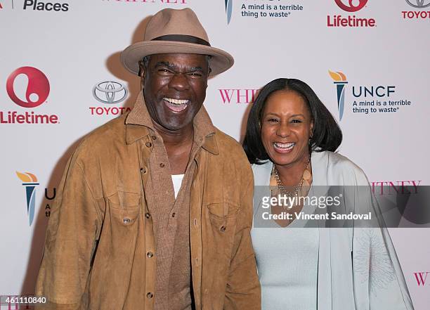 Actor Glynn Turman and Jo-An Turman attend the world premiere of Lifetime's "Whitney" at The Paley Center for Media on January 6, 2015 in Beverly...