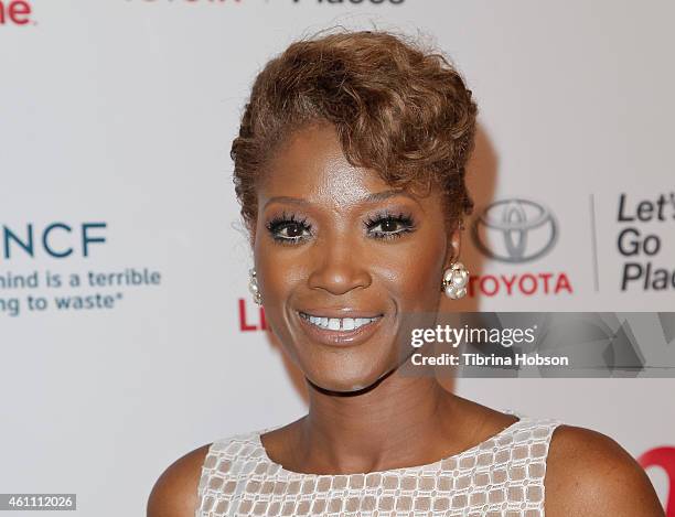 Yolonda Ross attends the world premiere of Lifetime's 'Whitney' at The Paley Center for Media on January 6, 2015 in Beverly Hills, California.
