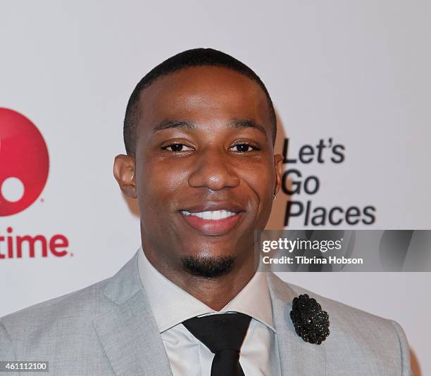Arlen Escarpeta attends the world premiere of Lifetime's 'Whitney' at The Paley Center for Media on January 6, 2015 in Beverly Hills, California.