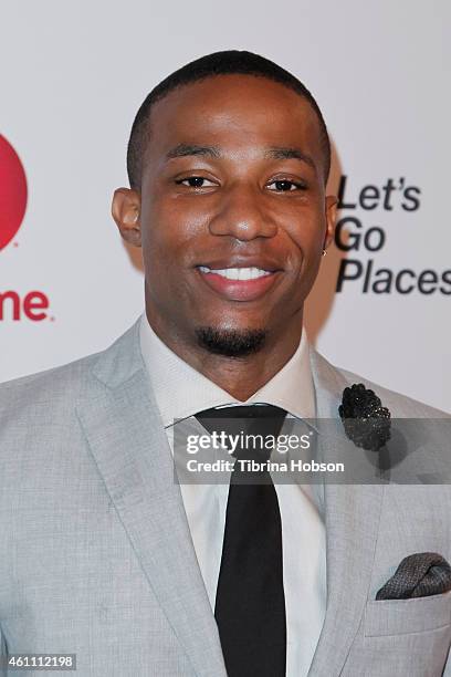Arlen Escarpeta attends the world premiere of Lifetime's 'Whitney' at The Paley Center for Media on January 6, 2015 in Beverly Hills, California.