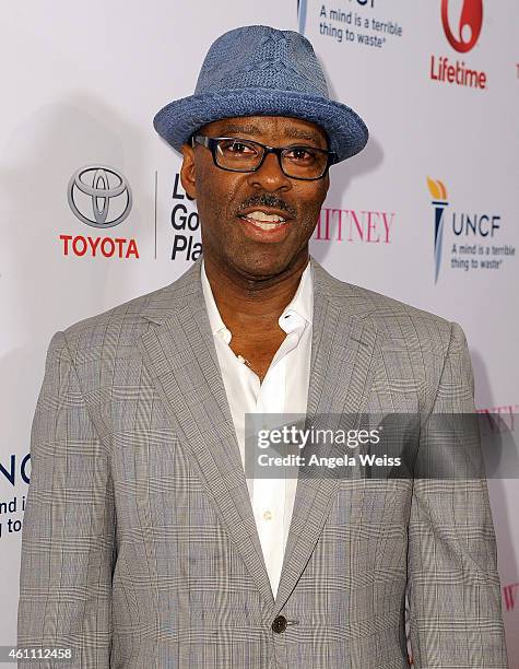 Courtney B. Vance arrives at the premiere of Lifetime's "Whitney" at The Paley Center for Media on January 6, 2015 in Beverly Hills, California.