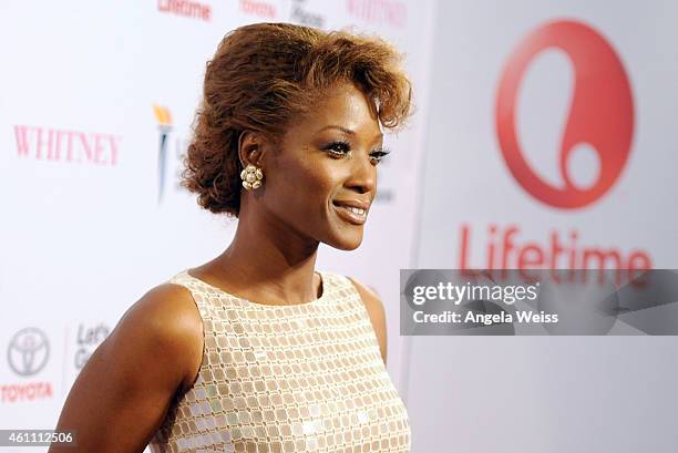 Actress Yolonda Ross arrives at the premiere of Lifetime's "Whitney" at The Paley Center for Media on January 6, 2015 in Beverly Hills, California.