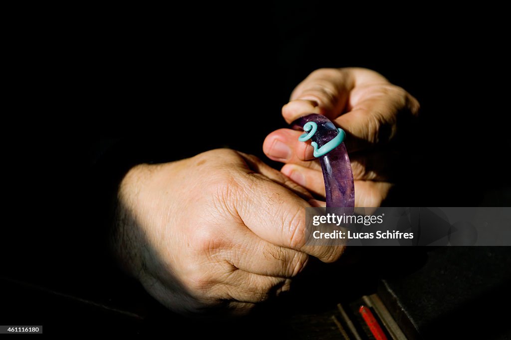 A jeweler at work