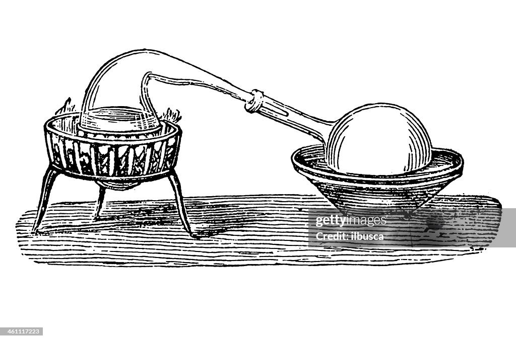 Traditional Experiments Antique Scientific Experiments High-Res Vector Graphic - Getty Images