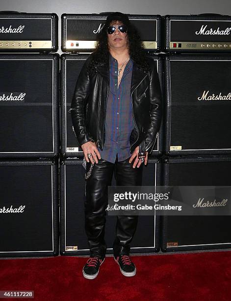 Recording artist Slash of Slash featuring Myles Kennedy and The Conspirators arrives at Marshall Headphones presents the Launch of Major II with...