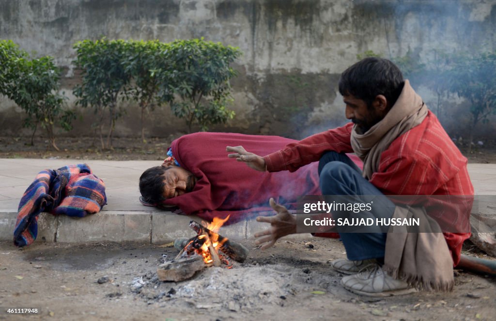 INDIA-WEATHER-WINTER