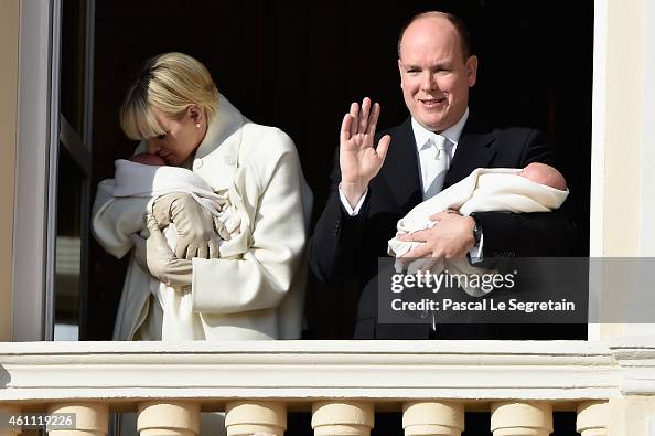 Official Presentation Of The Monaco Twins : Princess Gabriella of Monaco And Prince Jacques of Monaco At The Palace Balcony Official Presentation Of The Monaco Twins : Princess Gabriella of Monaco And Prince Jacques of Monaco At The Palace Balcony