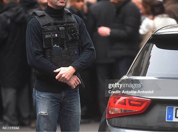 Deadly Attack On French Satirical Magazine Charlie Hebdo In Paris, News Photo