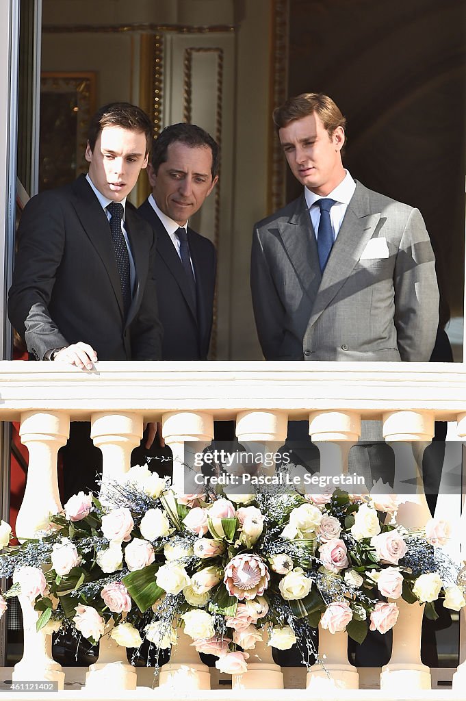 Official Presentation Of The Monaco Twins : Princess Gabriella of Monaco  And Prince Jacques of Monaco At The Palace Balcony