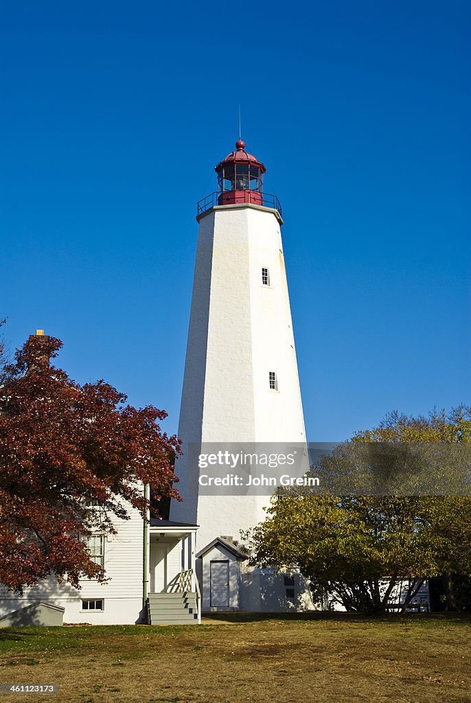 Sandy Hook Lighthouse. Oldest working lighthouse in the...