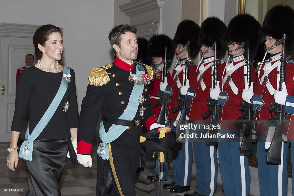 Queen Margrethe Of Denmark Holds New Year's Levee