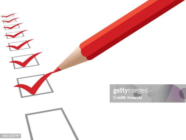 check list - quality scorecard stock illustrations