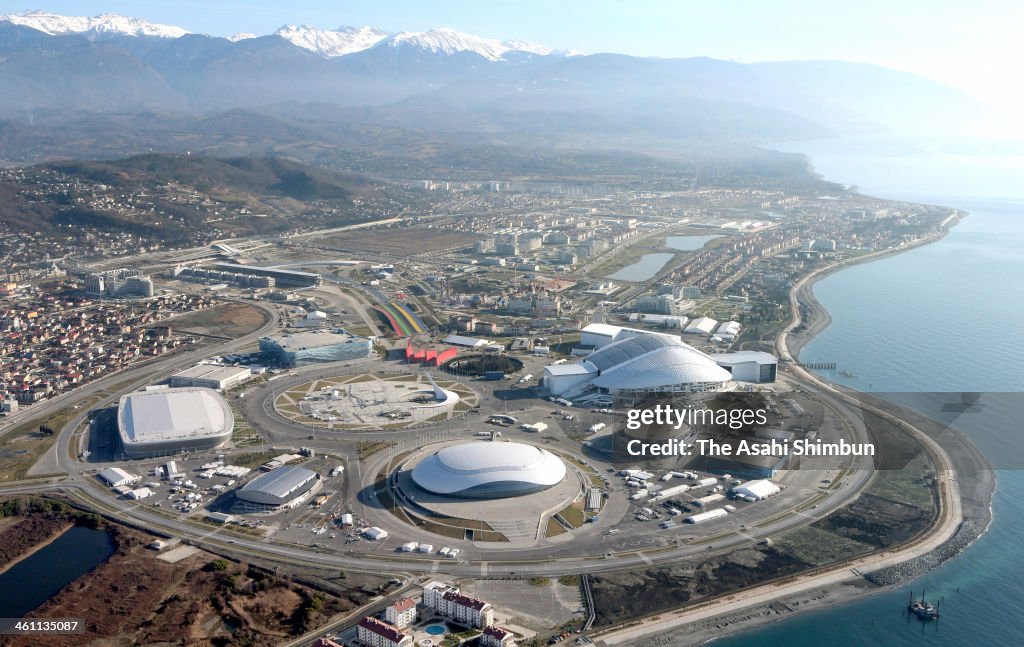 Aerial View of Sochi 2014 Venues