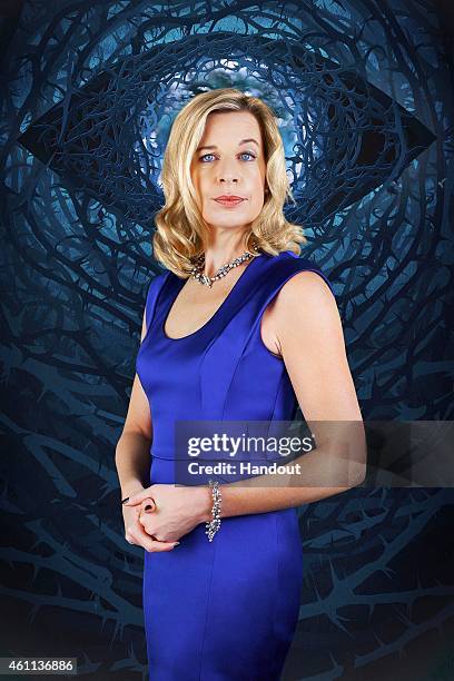 In this photo provided by Channel 5, Celebrity Big Brother 2015 housemate Katie Hopkins poses for a photo ahead of the launch of the Channel 5...