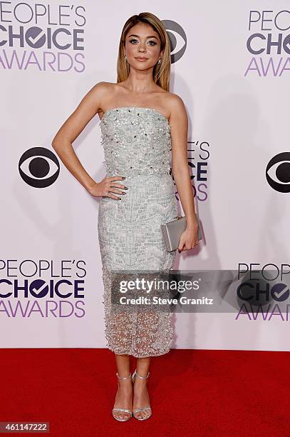 Actress Sarah Hyland attends The 41st Annual People's Choice Awards at Nokia Theatre LA Live on January 7, 2015 in Los Angeles, California.
