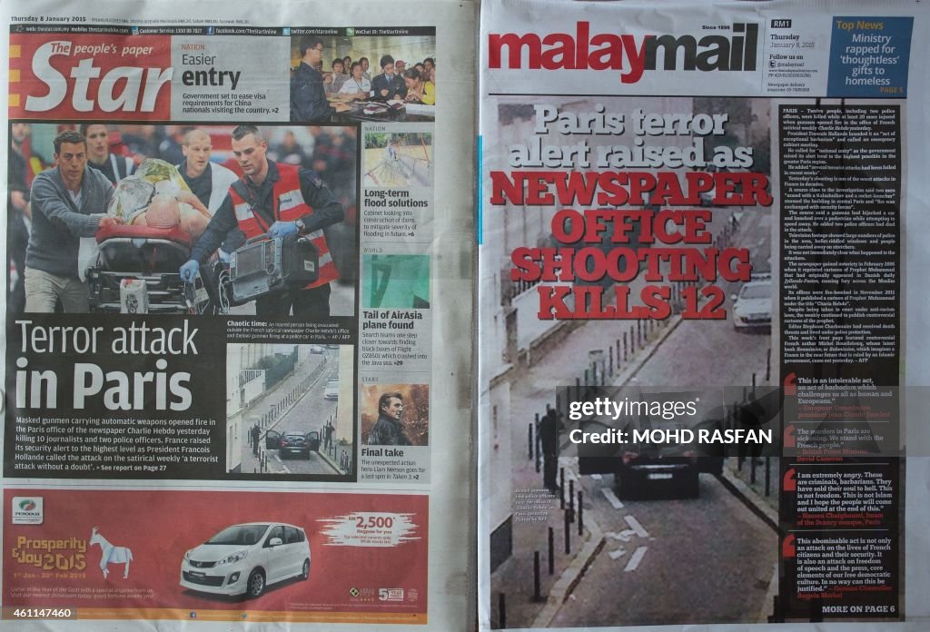 MALAYSIA-FRANCE-ATTACK-MEDIA