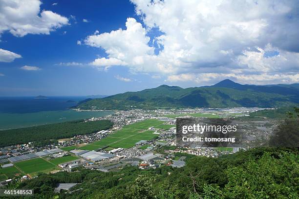 mt. kagamiyama - karatsu saga stock pictures, royalty-free photos & images