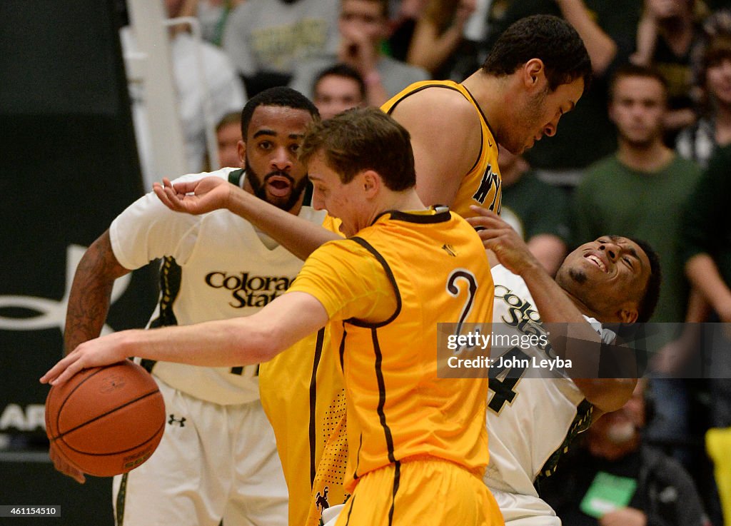 Colorado State Rams versus the Wyoming Cowboys