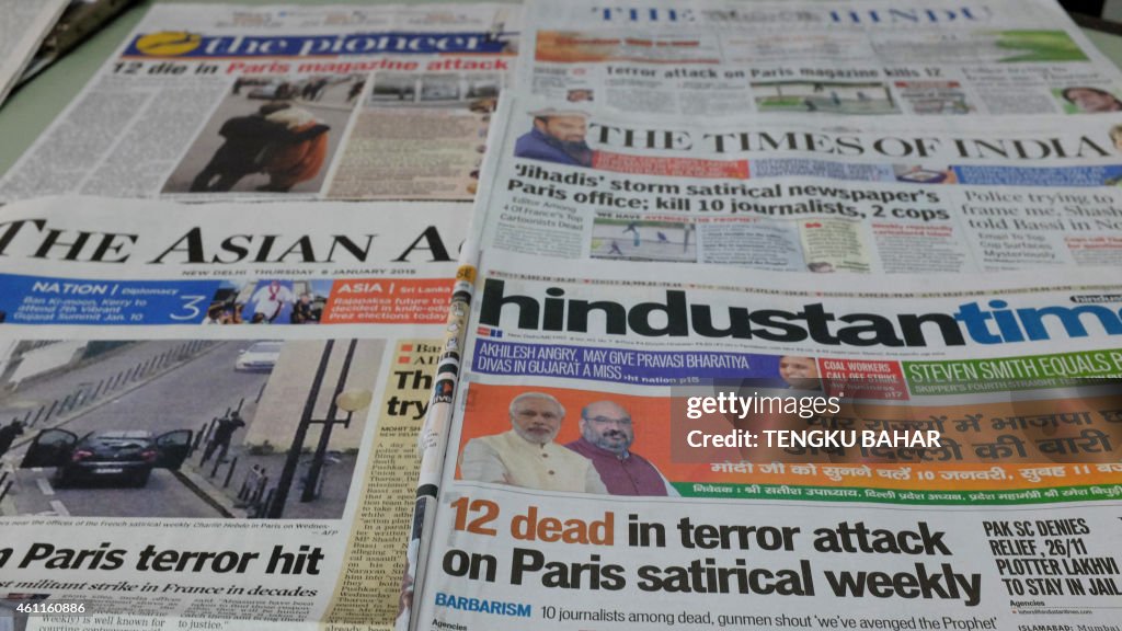 INDIA-FRANCE-ATTACKS-MEDIA