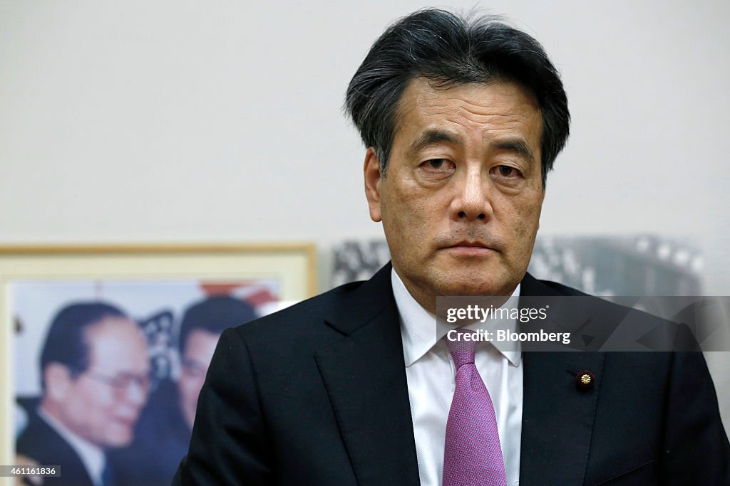 Democratic Party Of Japan President Candidate Katsuya Okada Interview