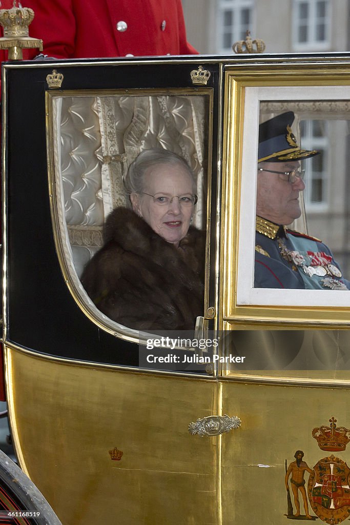 Queen Margrethe Of Denmark Holds New Year's Levee