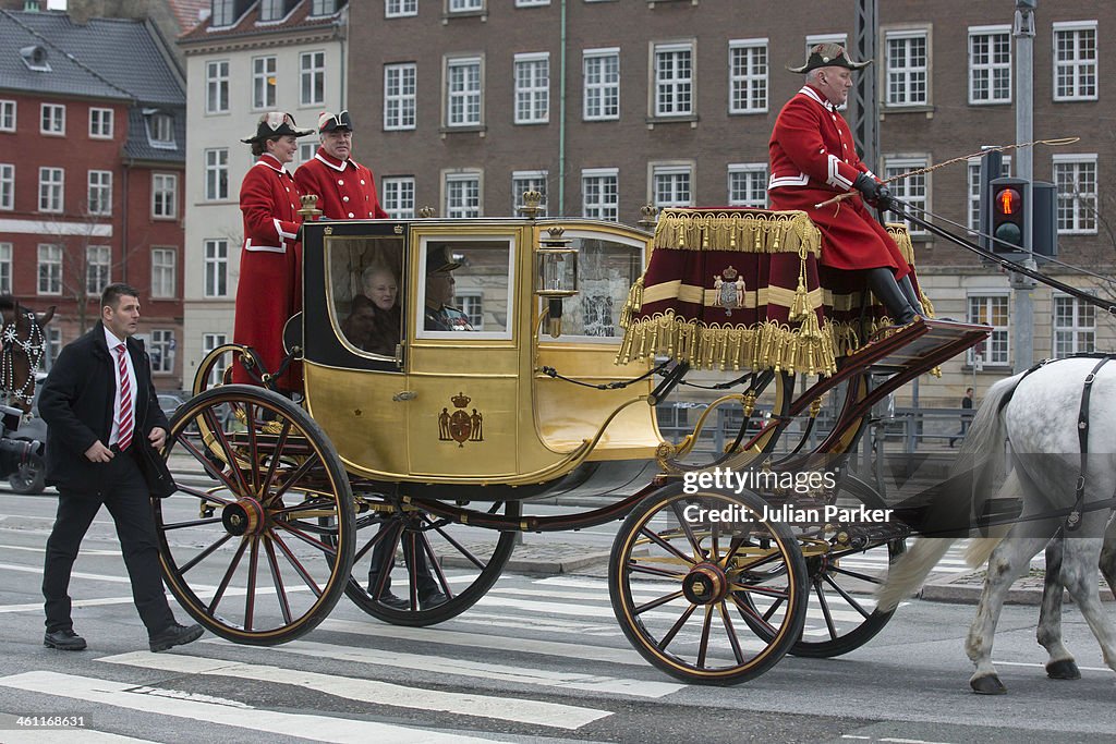 Queen Margrethe Of Denmark Holds New Year's Levee