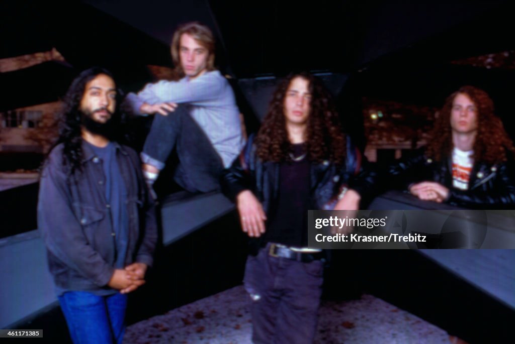 Soundgarden Raglan American band Soundgarden in a posed portrait, 1989. News Photo - Getty ...