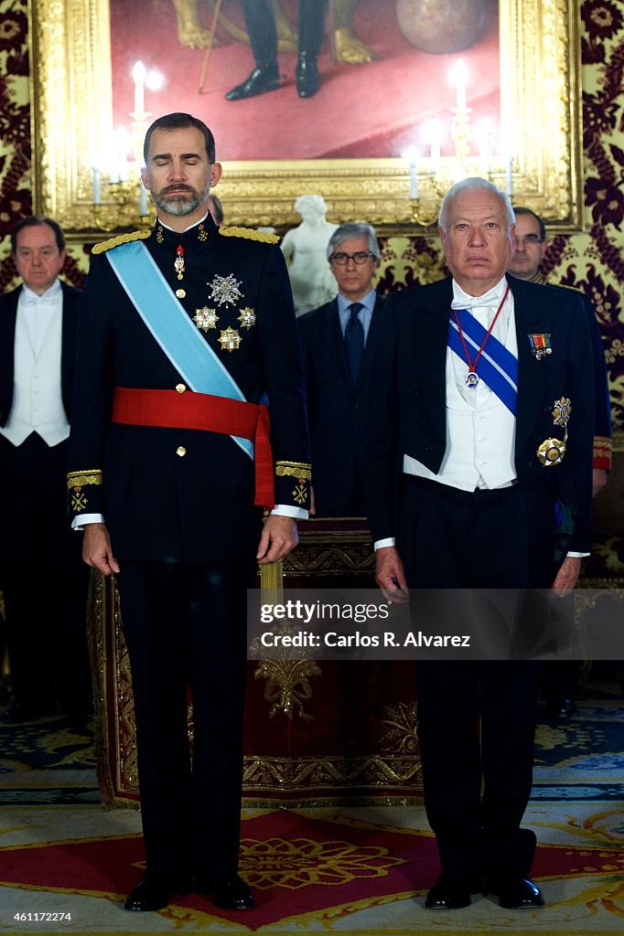 King Felipe VI of Spain Receives New Ambassadors