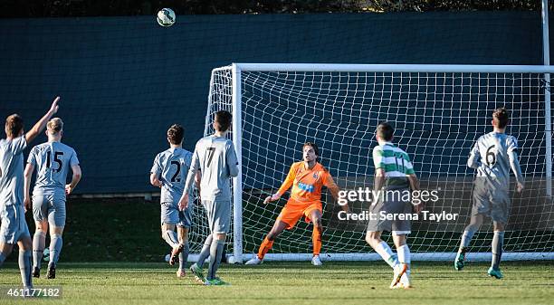 First Team Goal Keeper Tim Krul of Newcastle in action during a Friendly match between Newcastle United and Celtic Under 21's at The Newcastle United...