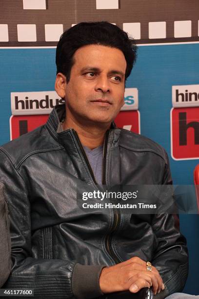 Bollywood actor Manoj Bajpai during an exclusive interview for his upcoming movie Tevar at HT Media Office on January 05 New Delhi, India.