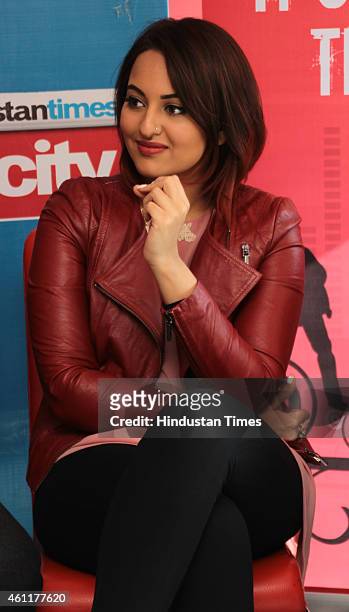 Bollywood actress Sonakshi Sinha during an exclusive interview for her upcoming movie Tevar at HT Media Office on January 05 New Delhi, India.
