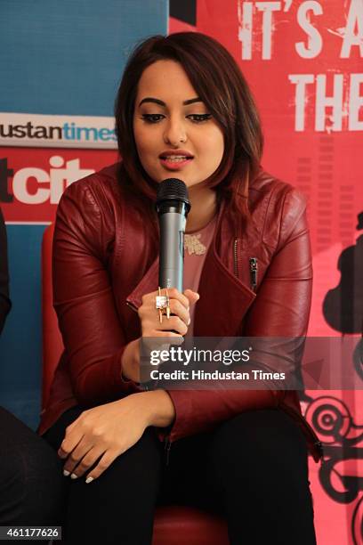 Bollywood actress Sonakshi Sinha during an exclusive interview for her upcoming movie Tevar at HT Media Office on January 05 New Delhi, India.