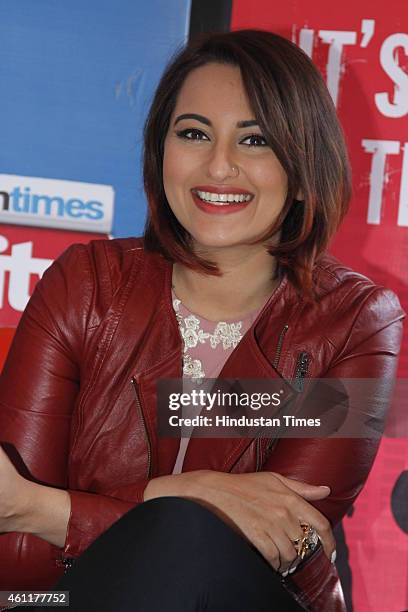 Bollywood actor Sonakshi Sinha during an exclusive interview for her upcoming movie Tevar at HT Media Office on January 05 New Delhi, India.