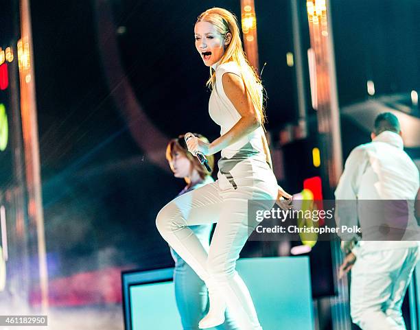 Recording artist Iggy Azalea performs onstage during The 41st Annual People's Choice Awards at Nokia Theatre LA Live on January 7, 2015 in Los...