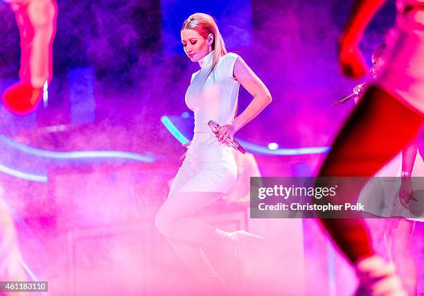 Recording artist Iggy Azalea performs onstage during The 41st Annual People's Choice Awards at Nokia Theatre LA Live on January 7, 2015 in Los...