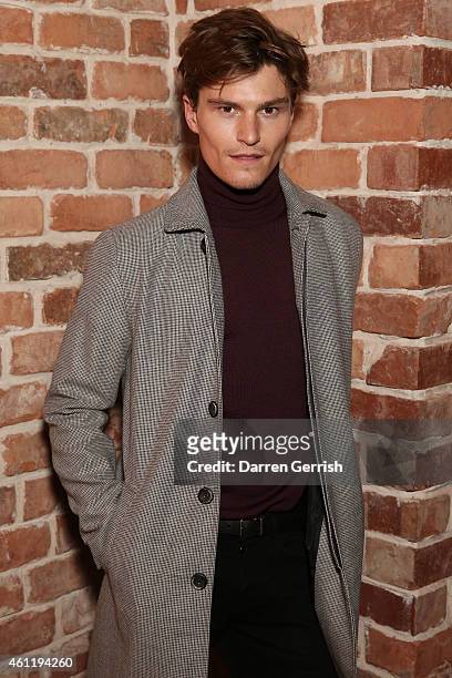 Oliver Cheshire attends the Superdry & British Fashion Council official launch event for the London Collections: Men AW15 at Superdry on January 8,...
